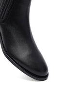 Woman Siyah Leather Chelsea Bot | Derimod Woman Siyah Leather Chelsea Bot | Derimod