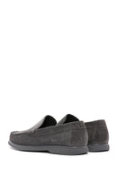 Derimod Fly Erkek Gri Süet Deri Loafer | Derimod Derimod Fly Erkek Gri Süet Deri Loafer | Derimod