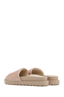 Woman Pink Stone Slippers | Derimod Woman Pink Stone Slippers | Derimod
