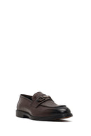Men Brown Buckled Leather Loafer | Derimod Men Brown Buckled Leather Loafer | Derimod