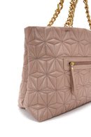 Women's Brown Quilted Shoulder Bag | Derimod Women's Brown Quilted Shoulder Bag | Derimod