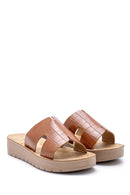 Women's Crocodile Pattern Slippers | Derimod Women's Crocodile Pattern Slippers | Derimod