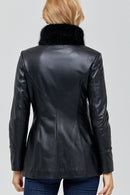 Byblos Women's Leather Jacket | Derimod Byblos Women's Leather Jacket | Derimod