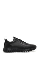 Kadın Siyah Bağcıklı Deri Sneaker | Derimod Kadın Siyah Bağcıklı Deri Sneaker | Derimod