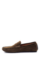 Men's Green Suede Leather Loafer | Derimod Men's Green Suede Leather Loafer | Derimod