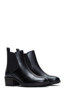 Women's Black Classic Heeled Chelsea Boots | Derimod Women's Black Classic Heeled Chelsea Boots | Derimod