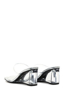 Women's Transparent Heeled Slippers | Derimod Women's Transparent Heeled Slippers | Derimod