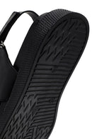 Women's Black Strappy Leather Comfort Sandals | Derimod Women's Black Strappy Leather Comfort Sandals | Derimod