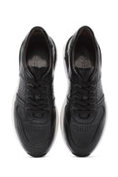 Erkek Siyah Bağcıklı Deri Casual Sneaker | Derimod Erkek Siyah Bağcıklı Deri Casual Sneaker | Derimod