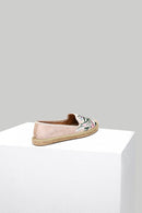 Beige Embroidered Women's Espadrille | Derimod Beige Embroidered Women's Espadrille | Derimod