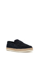 Erkek Lacivert Süet Deri Casual Loafer | Derimod Erkek Lacivert Süet Deri Casual Loafer | Derimod