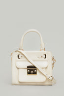 Ecru Women's Leather Handbag | Derimod Ecru Women's Leather Handbag | Derimod