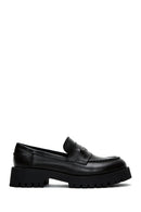 Kadın Siyah Deri Maskülen Loafer | Derimod Kadın Siyah Deri Maskülen Loafer | Derimod