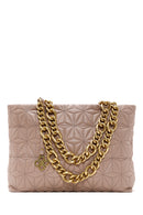 Women's Brown Quilted Shoulder Bag | Derimod Women's Brown Quilted Shoulder Bag | Derimod