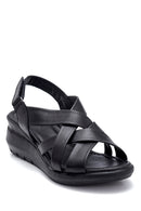 Women's Leather Thick Soled Sandals | Derimod Women's Leather Thick Soled Sandals | Derimod