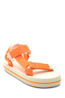 Women's Orange Flat Sandals | Derimod Women's Orange Flat Sandals | Derimod
