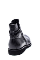 Men's Leather Buckle Detailed Casual Boots | Derimod Men's Leather Buckle Detailed Casual Boots | Derimod