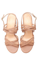 Women's Thick Heeled Leather Sandals | Derimod Women's Thick Heeled Leather Sandals | Derimod