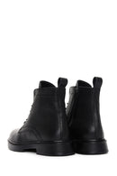 Men's Black Leather Zippered Casual Boots | Derimod Men's Black Leather Zippered Casual Boots | Derimod