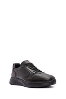 Men's Black Lace-Up Leather Casual Sneaker | Derimod Men's Black Lace-Up Leather Casual Sneaker | Derimod