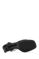 Women's Black Ankle Strap Heeled Sandals | Derimod Women's Black Ankle Strap Heeled Sandals | Derimod
