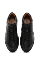 Men's Black Leather Sneaker | Derimod Men's Black Leather Sneaker | Derimod
