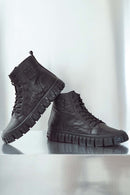 Men's Black Leather Boots | Derimod Men's Black Leather Boots | Derimod