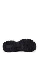 Kadın Siyah Taşlı Kalın Tabanlı Bilekli Sneaker | Derimod Kadın Siyah Taşlı Kalın Tabanlı Bilekli Sneaker | Derimod