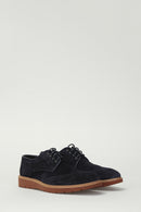 Men's Navy Blue Suede Leather Shoes | Derimod Men's Navy Blue Suede Leather Shoes | Derimod