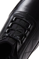 Erkek Siyah Deri Casual Sneaker | Derimod Erkek Siyah Deri Casual Sneaker | Derimod