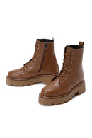 Women's Tan Leather Boots | Derimod Women's Tan Leather Boots | Derimod