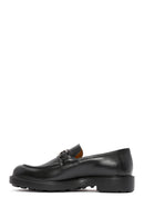 Men's Black Buckle Detailed Leather Casual Loafer | Derimod Men's Black Buckle Detailed Leather Casual Loafer | Derimod