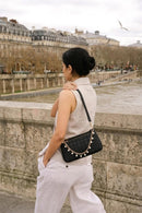 Woman Black Long-Strap Printed Clutch Bag | Derimod Woman Black Long-Strap Printed Clutch Bag | Derimod