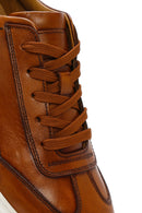 Men's Tan Thick Sole Lace Up Leather Sneaker | Derimod Men's Tan Thick Sole Lace Up Leather Sneaker | Derimod