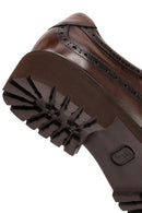 Men's Brown Lace-Up Thick-Soled Leather Casual Shoes | Derimod Men's Brown Lace-Up Thick-Soled Leather Casual Shoes | Derimod