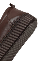 Women's Brown Thick-Soled Leather Comfort Shoe | Derimod Women's Brown Thick-Soled Leather Comfort Shoe | Derimod