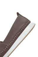 Women's Mink Thick-Soled Leather Comfort Loafer | Derimod Women's Mink Thick-Soled Leather Comfort Loafer | Derimod