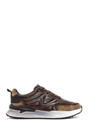 Men's Brown Lace-Up Leather Sneaker | Derimod Men's Brown Lace-Up Leather Sneaker | Derimod