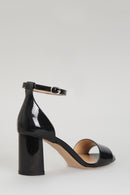Patent Leather Women's Heeled Sandals | Derimod Patent Leather Women's Heeled Sandals | Derimod