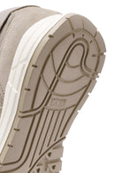 Erkek Bej Bağcıklı Deri Sneaker | Derimod Erkek Bej Bağcıklı Deri Sneaker | Derimod