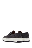 Erkek Gri Süet Deri Casual Loafer | Derimod Erkek Gri Süet Deri Casual Loafer | Derimod