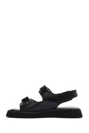 Women's Black Strappy Leather Sandals | Derimod Women's Black Strappy Leather Sandals | Derimod