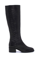Women's Leather Zippered Heeled Boots | Derimod Women's Leather Zippered Heeled Boots | Derimod