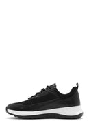 Erkek Siyah Bağcıklı Kalın Tabanlı Sneaker | Derimod Erkek Siyah Bağcıklı Kalın Tabanlı Sneaker | Derimod