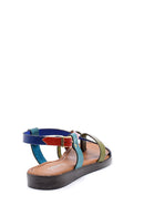 Women's Colorful Leather Sandals | Derimod Women's Colorful Leather Sandals | Derimod