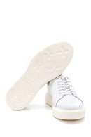 Men's White Leather Sneaker | Derimod Men's White Leather Sneaker | Derimod