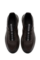 Men's Brown Lace-Up Leather Casual Sneaker | Derimod Men's Brown Lace-Up Leather Casual Sneaker | Derimod