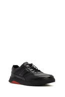 Men's Black Lace-up Leather Sneaker | Derimod Men's Black Lace-up Leather Sneaker | Derimod