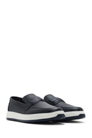 Erkek Lacivert Deri Loafer | Derimod Erkek Lacivert Deri Loafer | Derimod