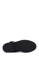 Woman Black Zippered Leather Boat | Derimod Woman Black Zippered Leather Boat | Derimod